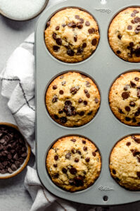 Muffins façon boulangerie au chocolat depuis recettemoderne.com
