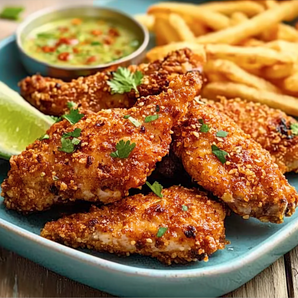 Poulet à l’ail et au miel en friteuse à air