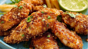 Poulet à l’ail et au miel en friteuse à air