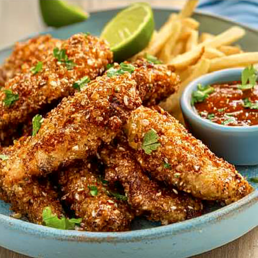 Poulet à l’ail et au miel en friteuse à air