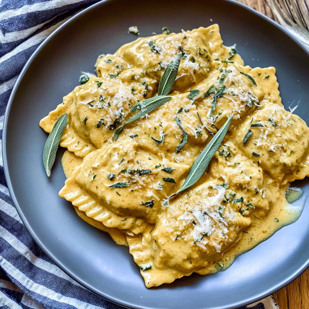 Raviolis au Velouté de Citrouille