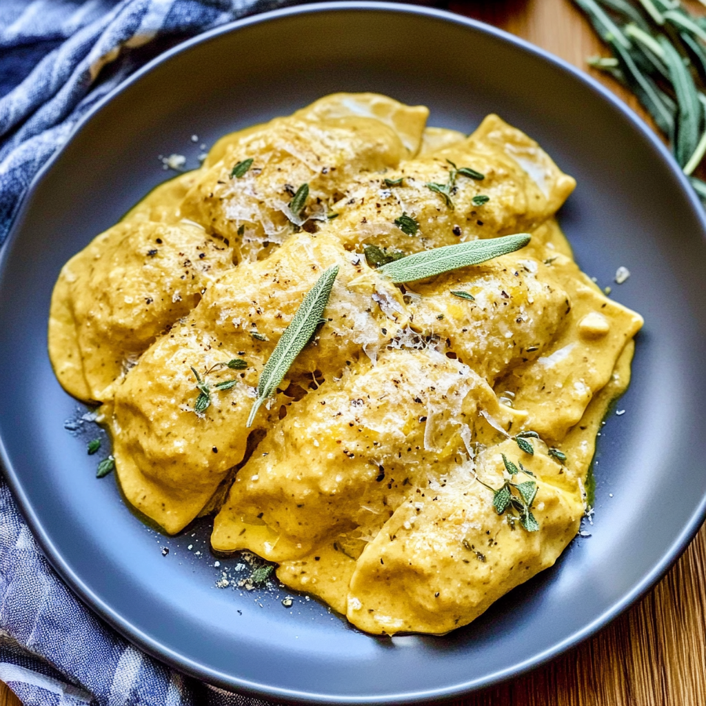 Raviolis au Velouté de Citrouille