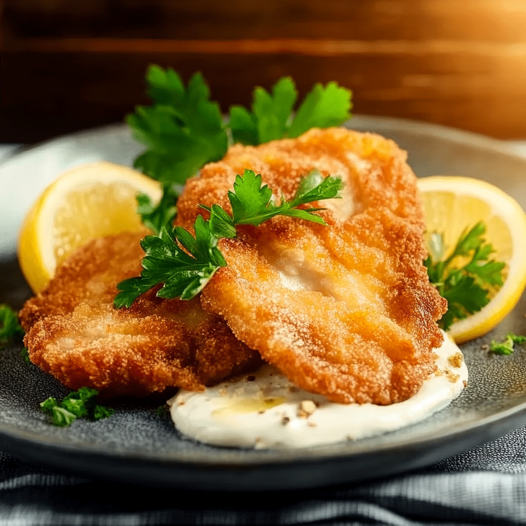 le Escalopes de poulet panées
