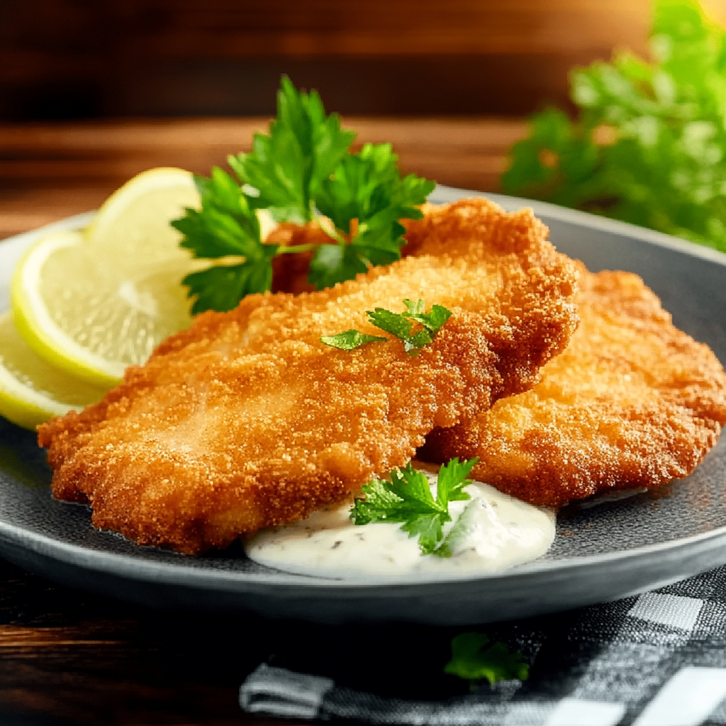 le Escalopes de poulet panées