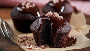 Muffins Croustillants au Cœur Fondant de Chocolat