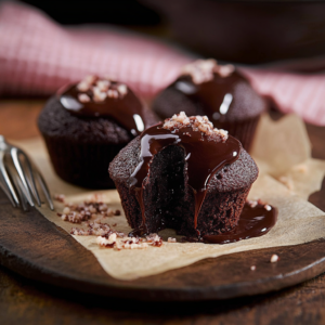 Muffins Croustillants au Cœur Fondant de Chocolat