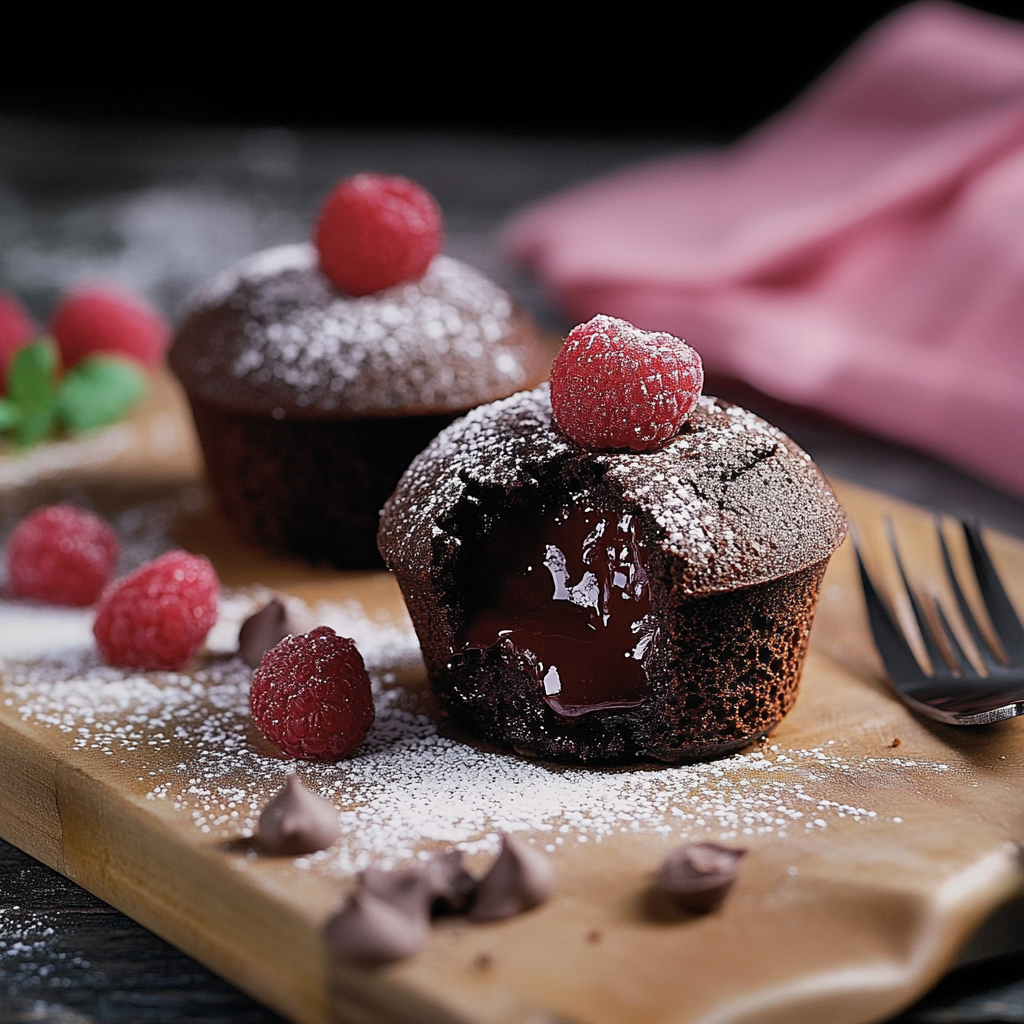 Muffins Croustillants au Cœur Fondant de Chocolat