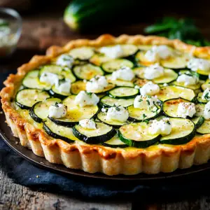 Tarte courgette chèvre : une recette facile et savoureuse