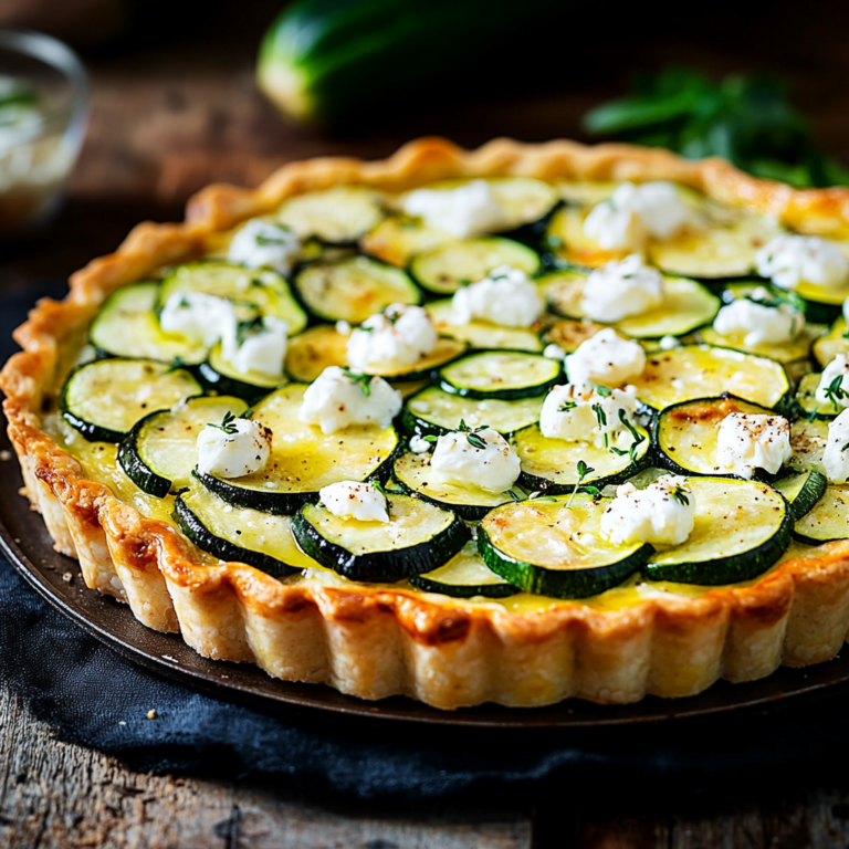 Tarte Courgette Ch vre Recette Facile Et Savoureuse Au Four
