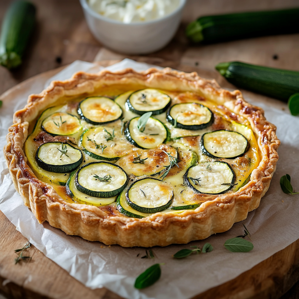 Quiche Courgette Chèvre - A Gastronomic Delight