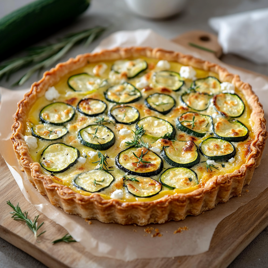 Quiche Courgette Chèvre - A Gastronomic Delight