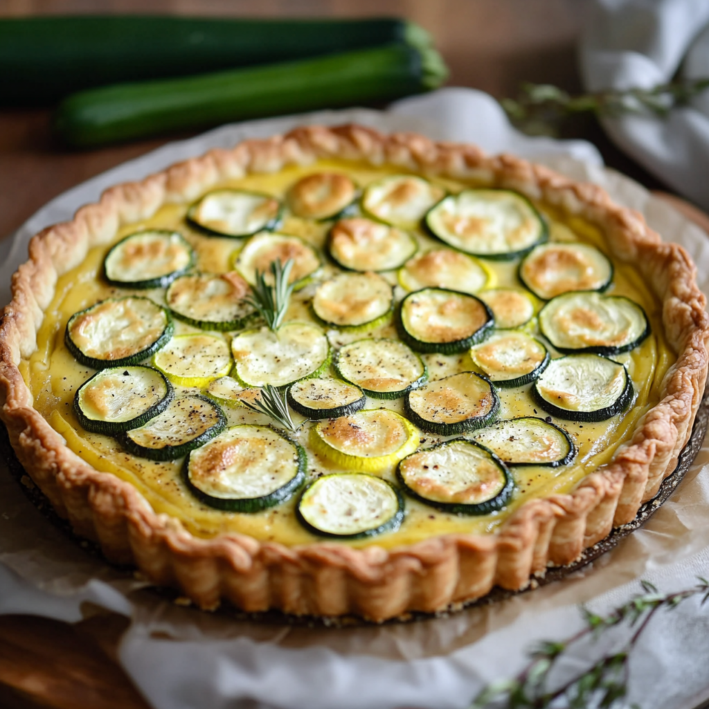 Quiche Courgette Chèvre - A Gastronomic Delight