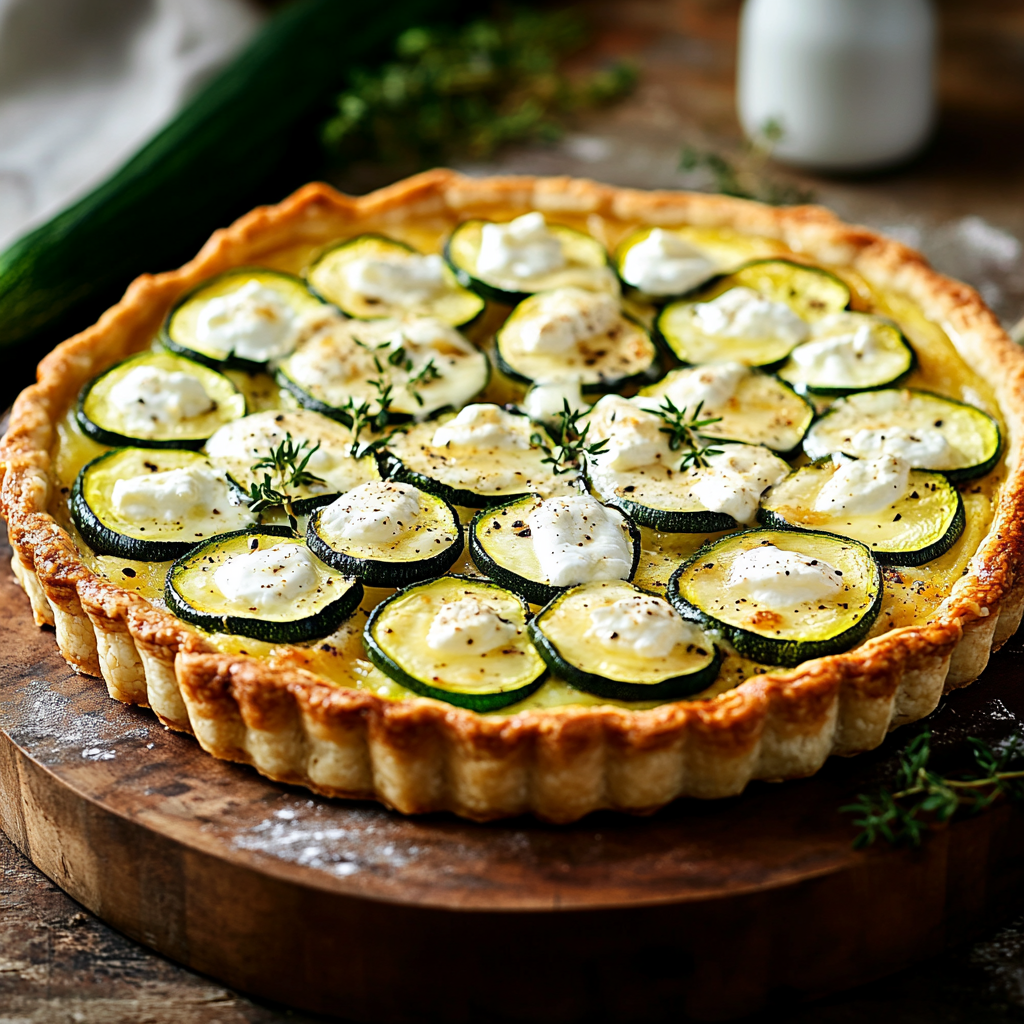 Tarte courgette chèvre : une recette facile et savoureuse