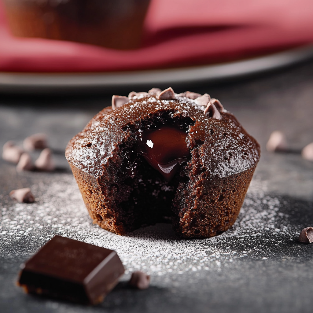 Muffins Croustillants au Cœur Fondant de Chocolat