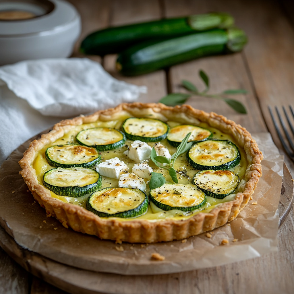 Quiche Courgette Chèvre - A Gastronomic Delight