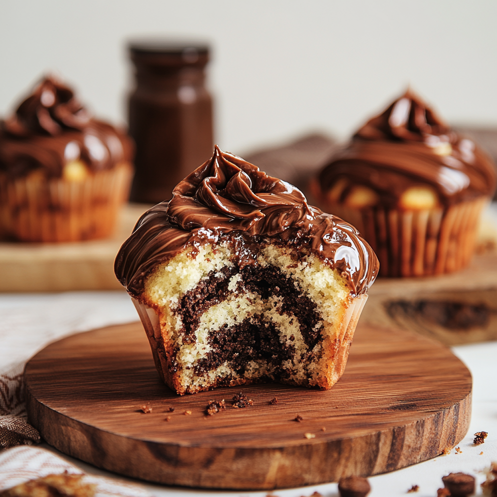 Muffins Marbrés au Nutella