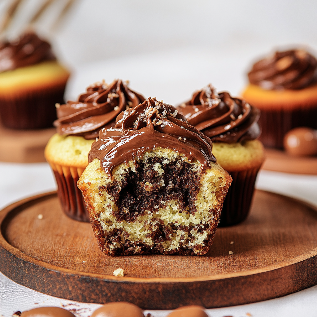 Muffins Marbrés au Nutella