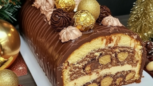 Bûche de Noël au Chocolat Ferrero Rocher