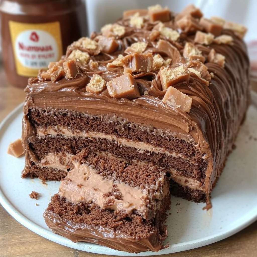 Gâteau Moelleux au Nutella et aux Barres Bueno