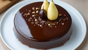 Entremet poire chocolat