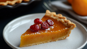 Tarte à la Citrouille aux Canneberges