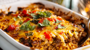 Gratin de Riz à la Viande Hachée à la Mexicaine : Un Voyage Culinaire Ensoleillé