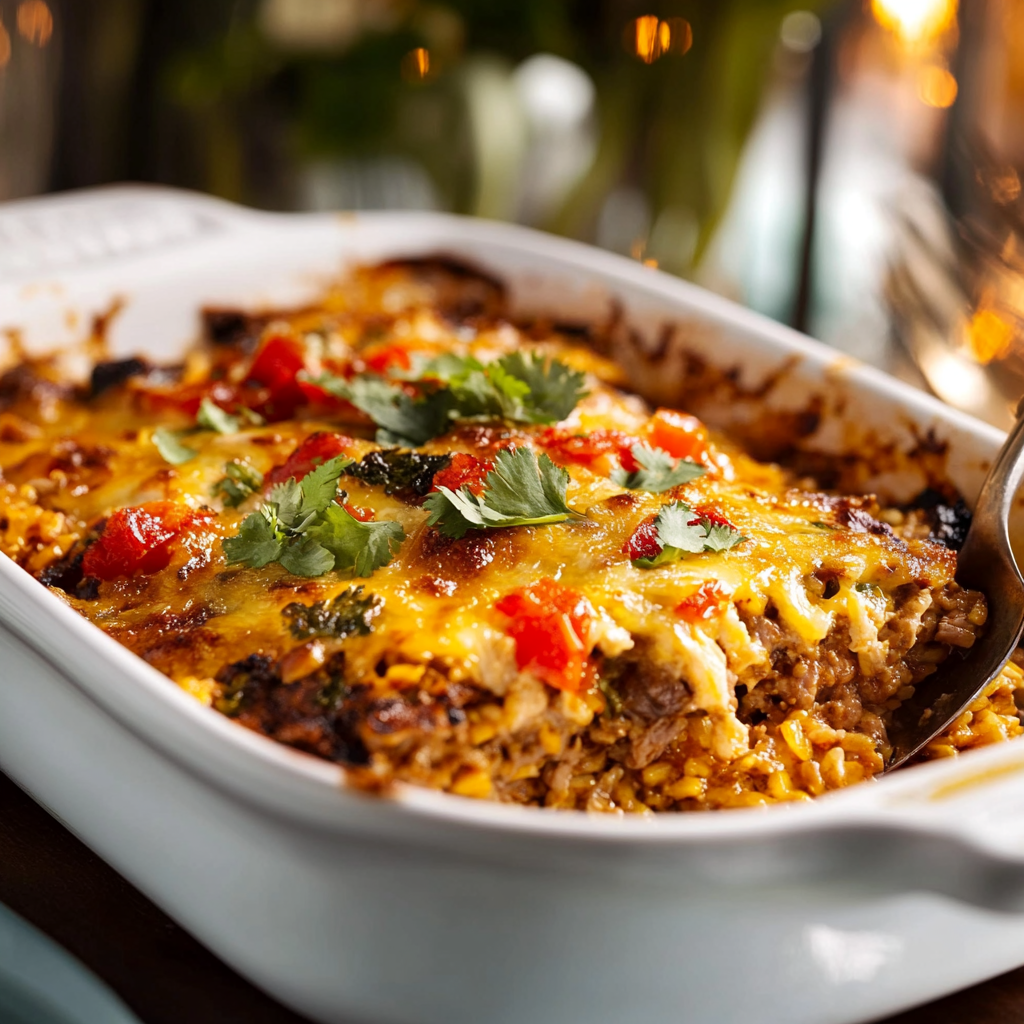 Gratin de Riz à la Viande Hachée à la Mexicaine : Un Voyage Culinaire Ensoleillé