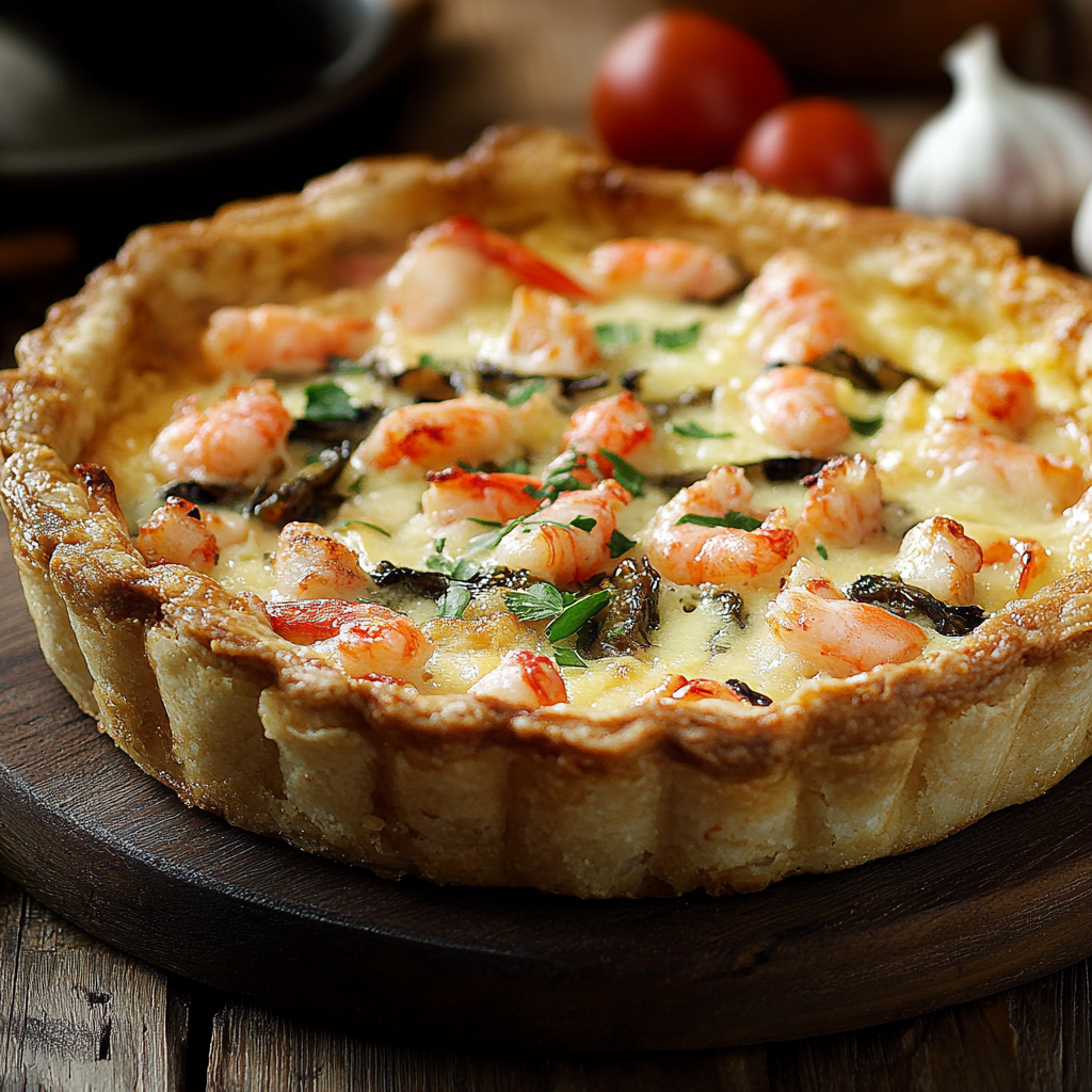Tarte aux Crevettes Facile : Recette Express