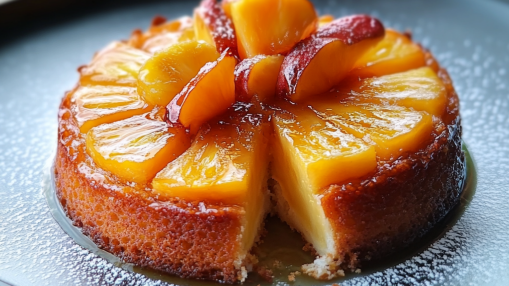 Gâteau Renversé à l'Ananas : Une Douceur Réconfortante Sans Sucre