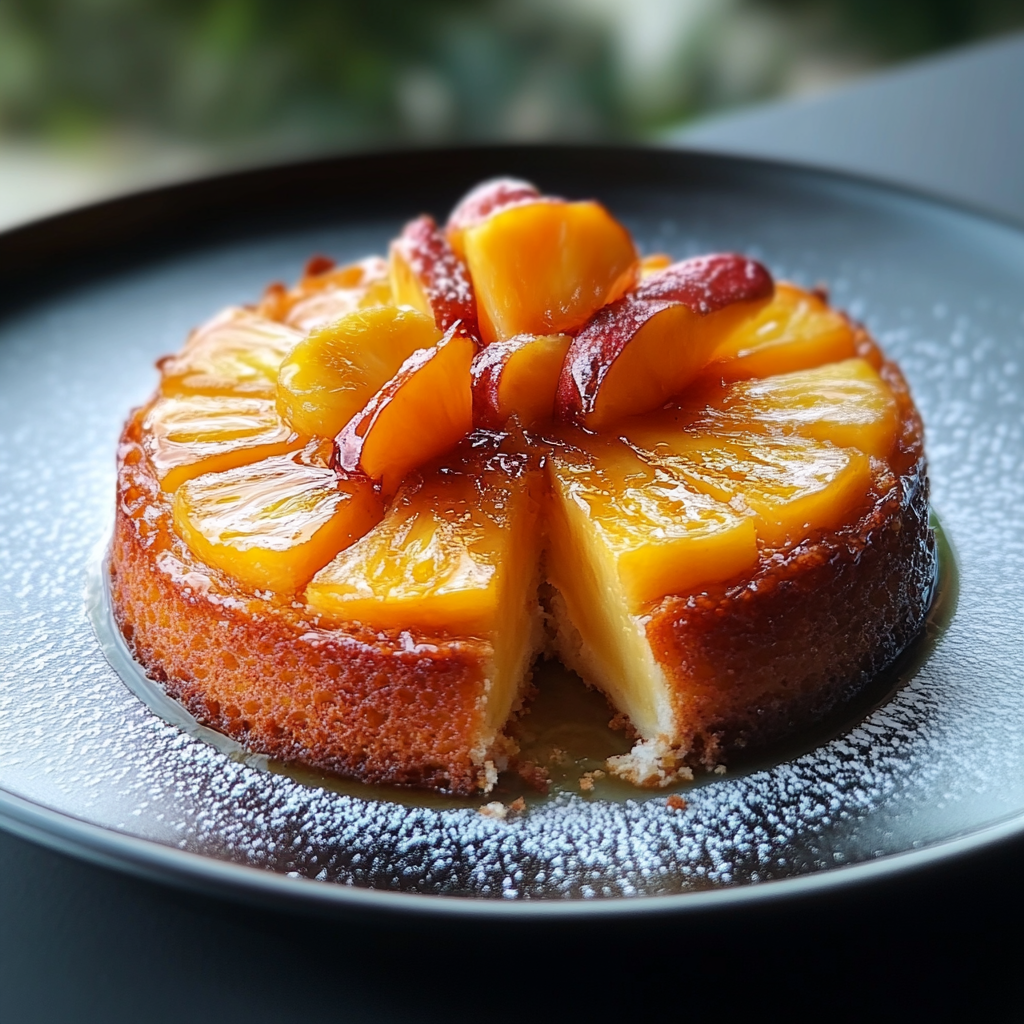 Gâteau Renversé à l'Ananas : Une Douceur Réconfortante Sans Sucre