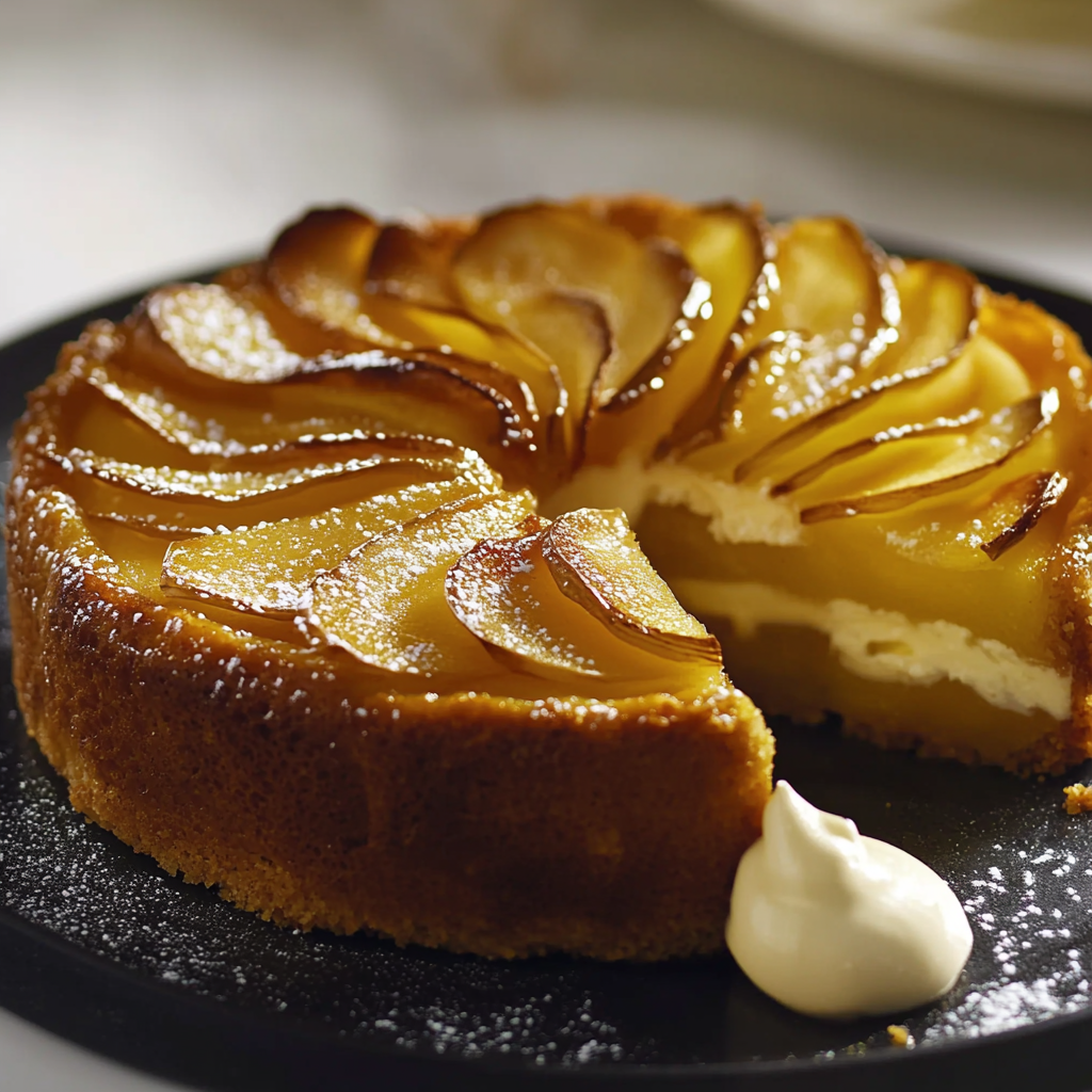 Gâteau aux Pommes et à la Crème : Une Douceur Express et Gourmande en 5 Minutes!