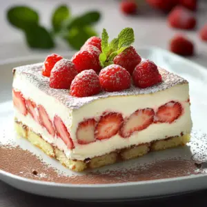 Tiramisu aux Fraises et Chocolat Blanc : Une Douce Symphonie de Saveurs Estivales