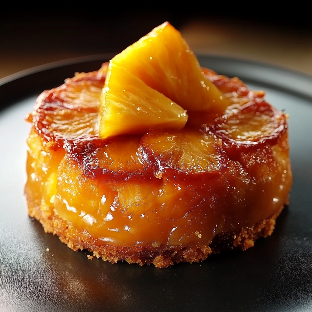 Gâteau Renversé à l'Ananas : Une Douceur Réconfortante Sans Sucre