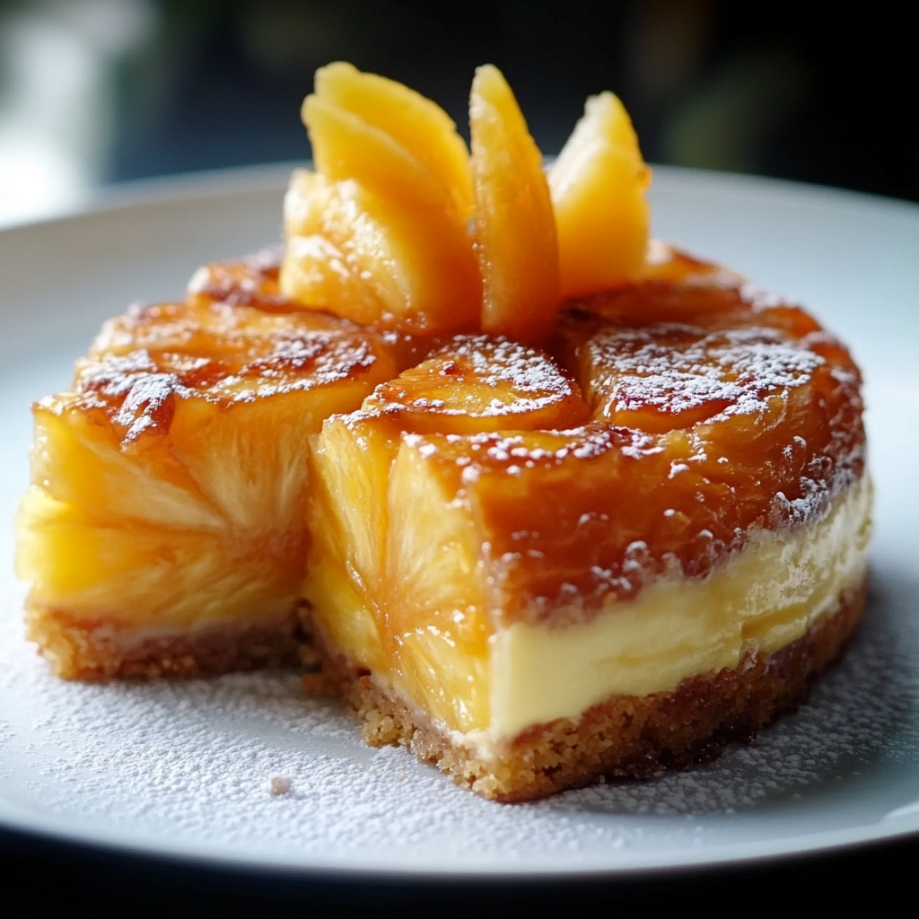 Gâteau Renversé à l'Ananas : Une Douceur Réconfortante Sans Sucre