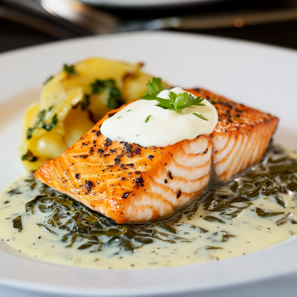 Pavé de Saumon à la Crème de Ciboulette : Une Recette Gourmande et Simple à Essayer