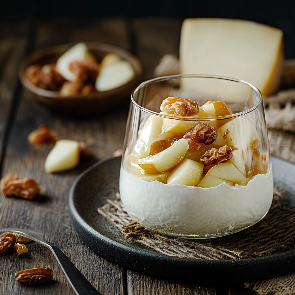 Verrines d'Automne: Une Symphonie Gourmande de Poires, Marrons et Fromage Blanc