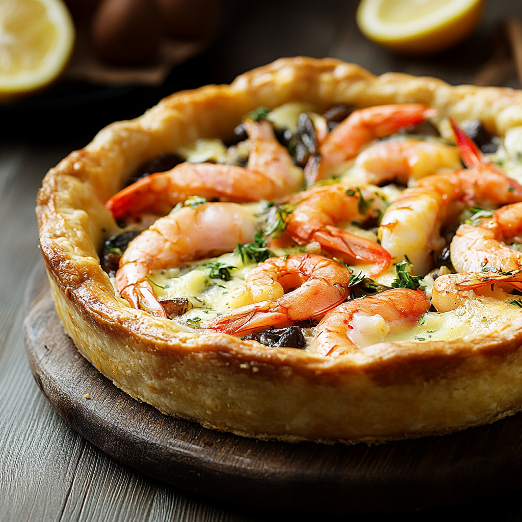 Tarte aux Crevettes Facile : Recette Express