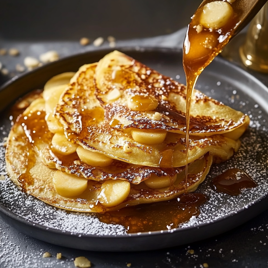 Recette de Crêpes Matefaim aux Pommes et au Caramel: Une Explosion de Saveurs Gourmandes!