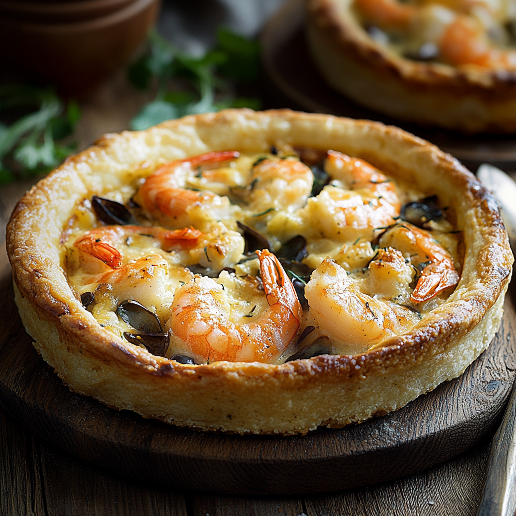 Tarte aux Crevettes Facile : Recette Express