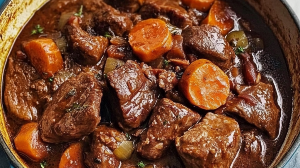Bœuf Bourguignon façon Cyril Lignac