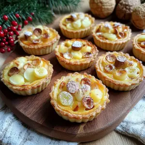 Mini-tartelettes fondue de poireaux noix de Saint-Jacques