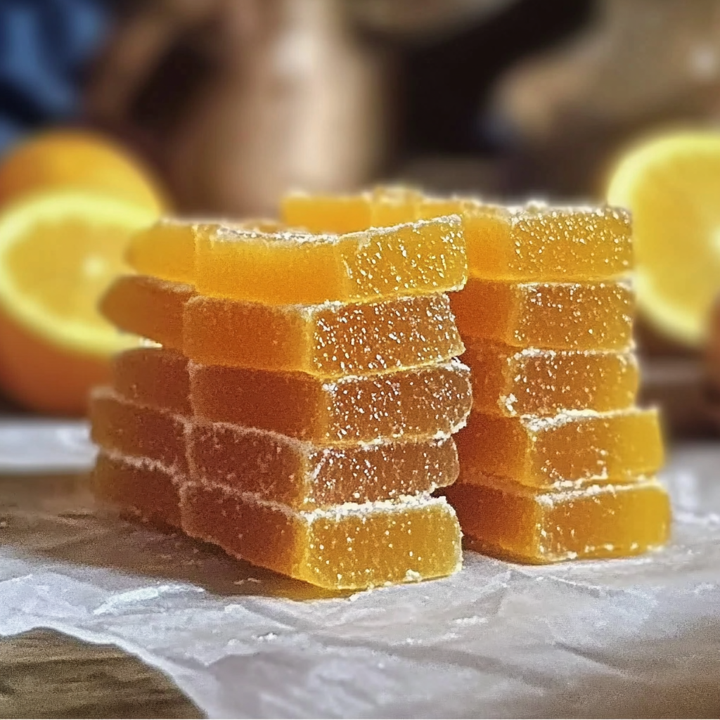la pâte de fruit orange et citron