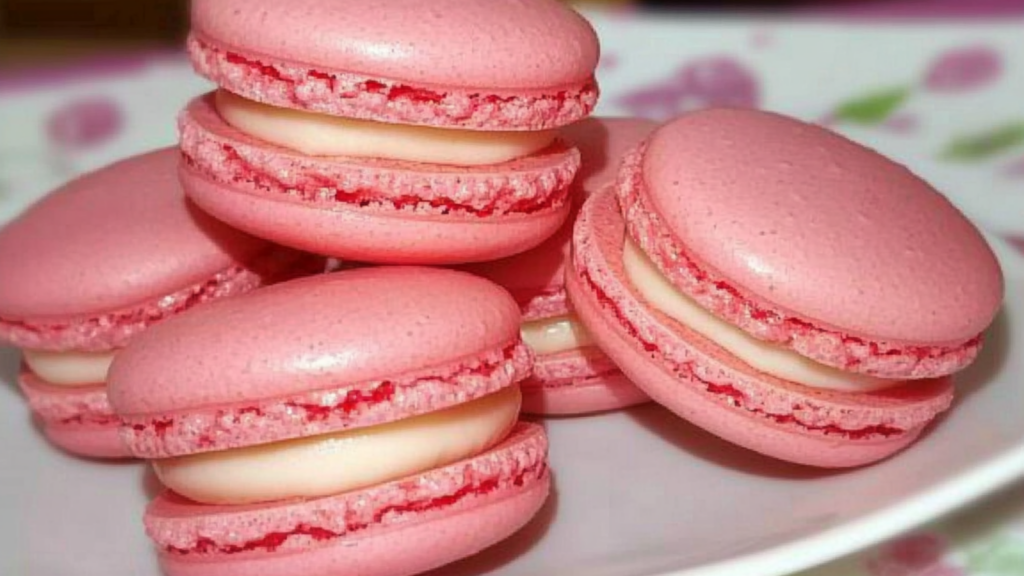 macarons à la fraise Tagada