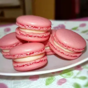 macarons à la fraise Tagada