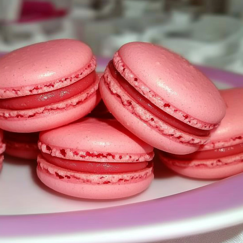 macarons à la fraise Tagada