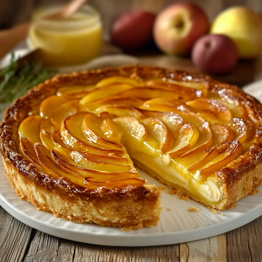 Tarte aux Pommes Crémeuse