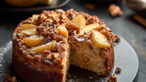 Cake aux Pommes Cannelle et Noix