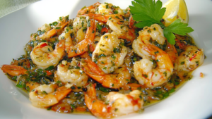 Crevettes Sautées à l'Ail et au Persil
