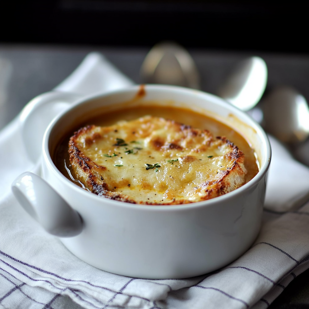 Soupe à l'Oignon Gratinée
