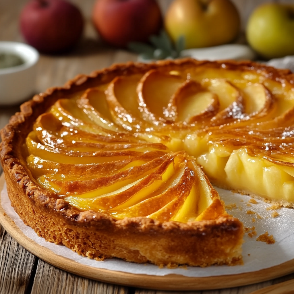 Tarte aux Pommes Crémeuse